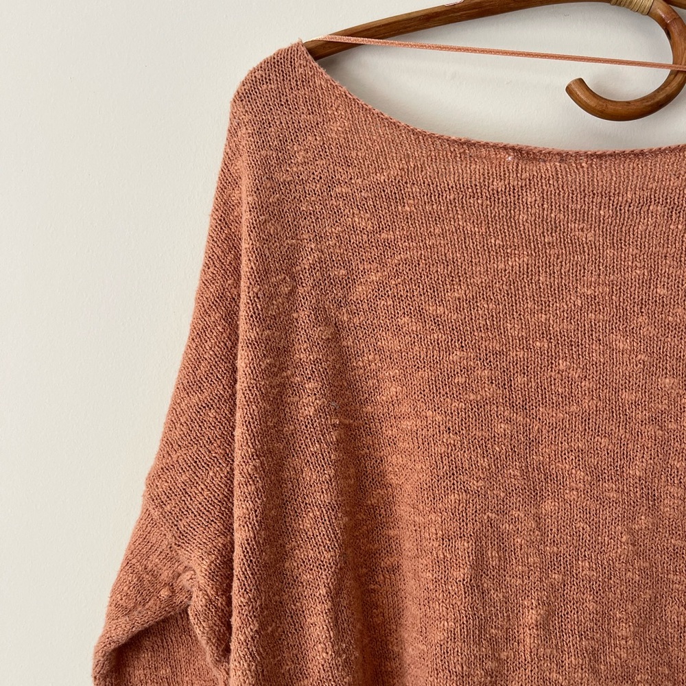 Roxy Rolling Hills Orange Pullover Sweater View 6